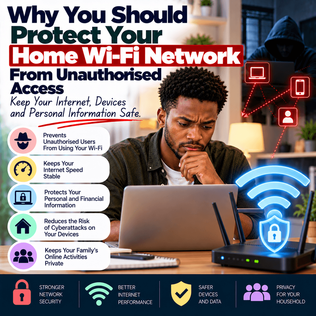 Why You Should Protect Your Home Wi-Fi Network From Unauthorised Access