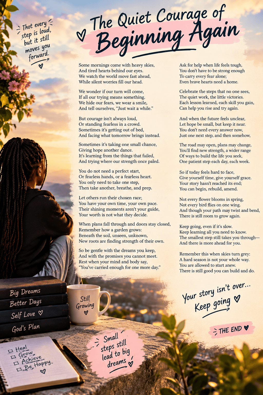THE QUIET COURAGE OF BEGINNING AGAIN