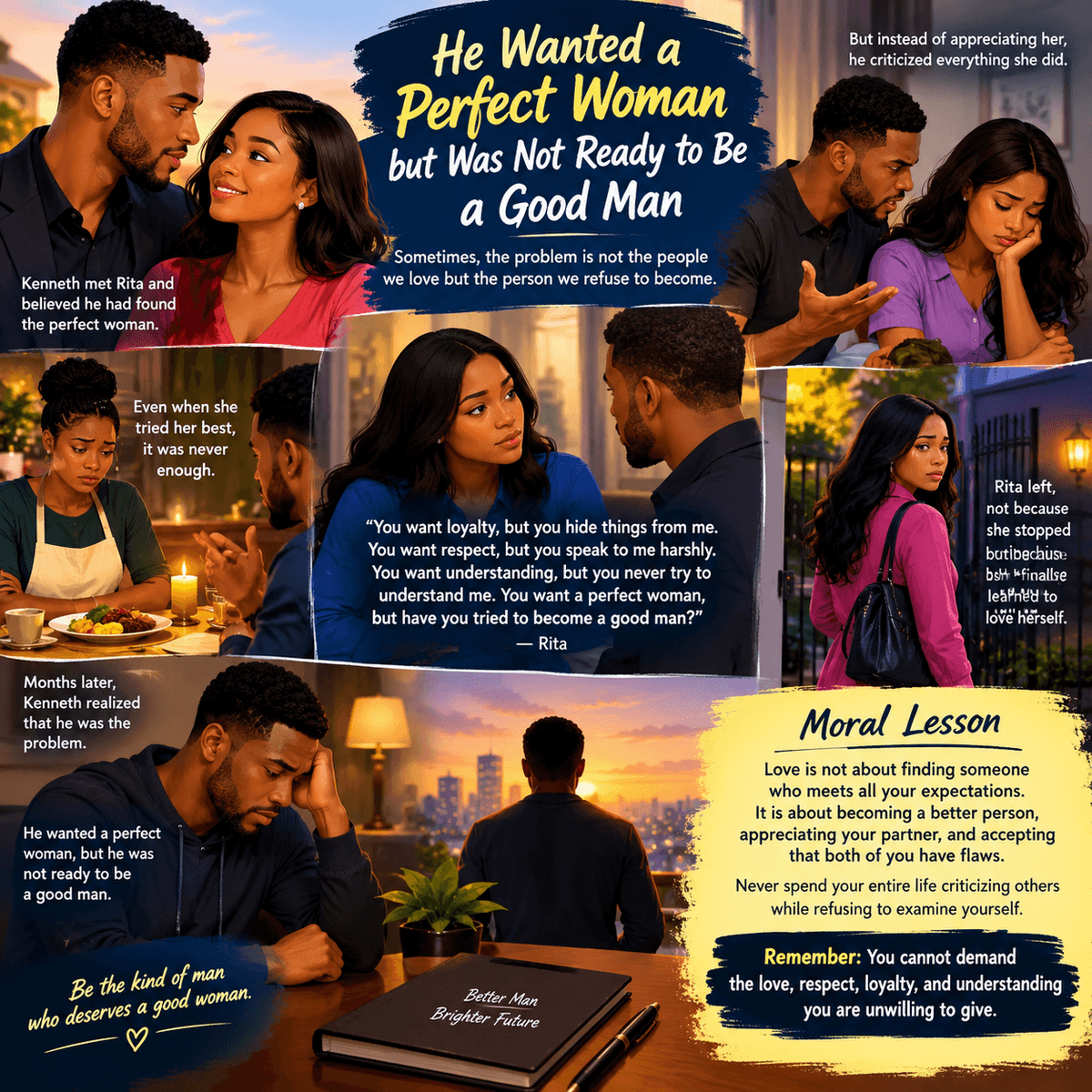 HE WANTED A PERFECT WOMAN BUT WAS NOT READY TO BE A GOOD MAN