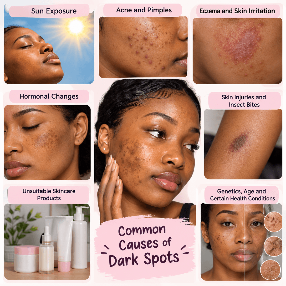 Causes of Dark Spots on the Skin: What You Need to Know