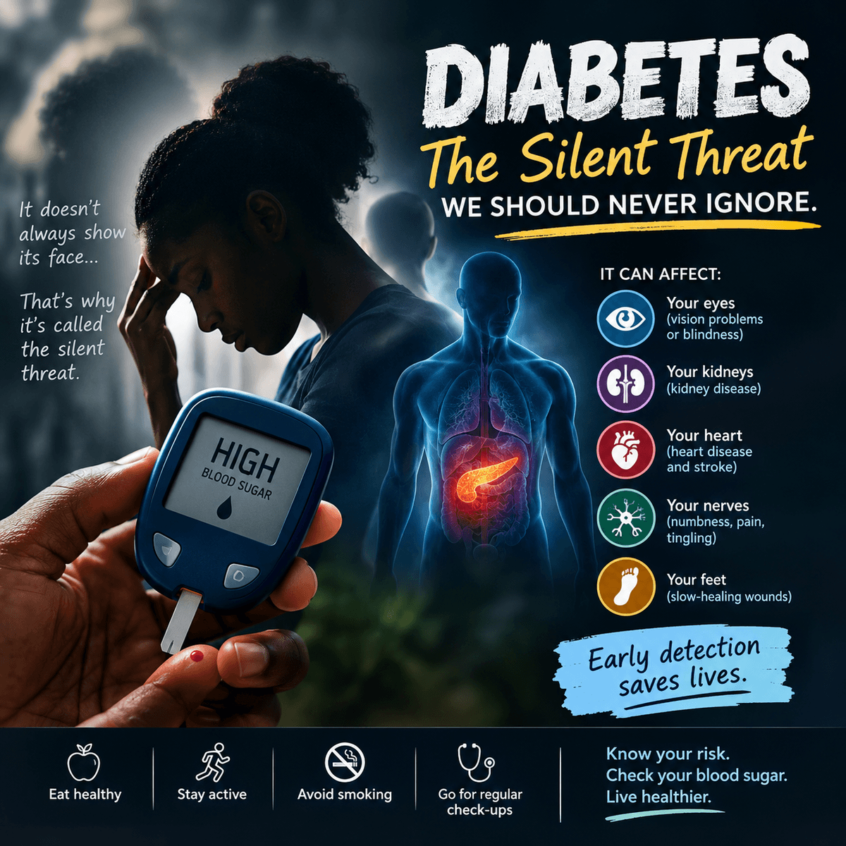 Diabetes the silent threat  we should never Ignore